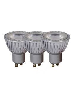 Лампа светодиодная диммируемая Lucide GU10 5W 3000K серая (3 шт.) 49006/15/36