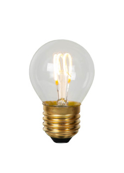 Лампа светодиодная диммируемая Lucide E27 3W 2700K прозрачная 49045/03/60