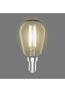 Лампа светодиодная филаментная Gauss E14 4,5W 2700K прозрачная 1141115