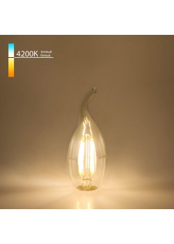 Лампа светодиодная филаментная Elektrostandard E14 7W 4200K прозрачная a049139