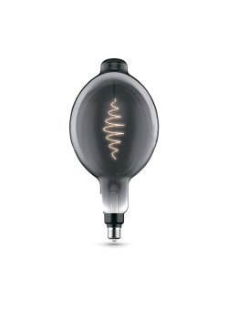 Лампа светодиодная филаментная Gauss E27 8,5W 1800K серая 152802005