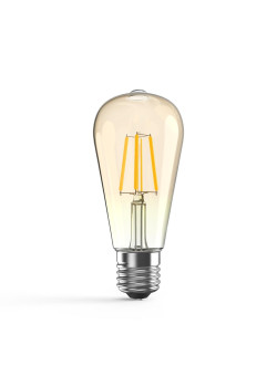 Лампа светодиодная филаментная Gauss E27 6W 2400К золотая 102802006