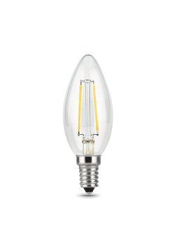 Лампа светодиодная филаментная Gauss E14 11W 4100К прозрачная 103801211