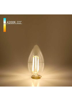 Лампа светодиодная филаментная Elektrostandard E14 7W 4200K прозрачная a049116