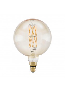 Лампа светодиодная филаментная диммируемая Eglo E27 8W 2100К янтарь 11687