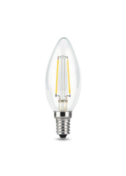 Лампа светодиодная филаментная Gauss E14 9W 2700К прозрачная 103801109