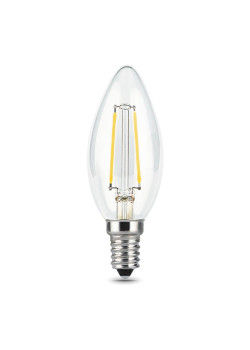 Лампа светодиодная филаментная Gauss E14 5W 2700К прозрачная 103801105