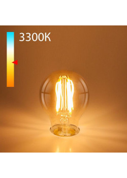 Лампа светодиодная филаментная Elektrostandard E27 12W 3300K прозрачная a048345