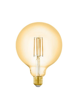 Лампа светодиодная филаментная диммируемая Eglo E27 6W 2200K золотистая 12573