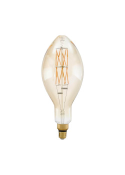 Лампа светодиодная филаментная диммируемая Eglo E27 8W 2100К янтарь 11685