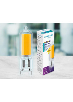 Лампа светодиодная филаментная Ambrella light G9 3W 6400K прозрачная 204522