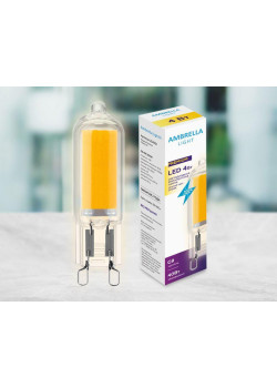 Лампа светодиодная филаментная Ambrella light G9 4W 3000K прозрачная 204531