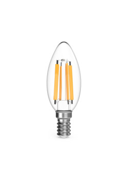 Лампа светодиодная филаментная Gauss E14 13W 2700K прозрачная 103801113
