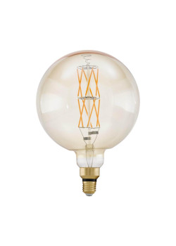 Лампа светодиодная филаментная диммируемая Eglo E27 8W 2100К янтарь 11687