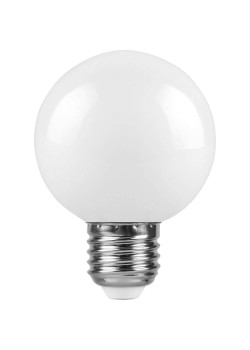Лампа светодиодная Feron E27 3W 2700K Шар Матовая LB-371 25903