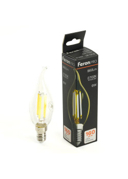Лампа светодиодная Feron.PRO LB-1216 Свеча на ветру E14 960LM 6W 175-265V 2700K 51262