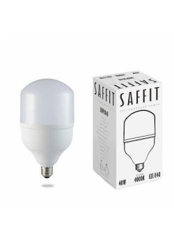 Лампа светодиодная Saffit E27-E40 40W 4000K Цилиндр Матовая SBHP1040 55092