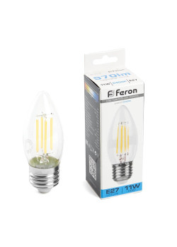 Лампа светодиодная Feron LB-713 Свеча E27 11W 6400K 38274