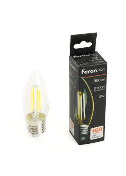 Лампа светодиодная Feron.PRO LB-1206 Свеча E27 960LM 6W 175-265V 2700K 51238