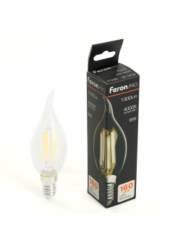 Лампа светодиодная Feron.PRO LB-1218 Свеча на ветру E14 1300LM 8W 175-265V 4000K 51266