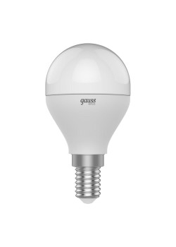 Лампа светодиодная Gauss E14 7,5W 4100К матовая 1053128
