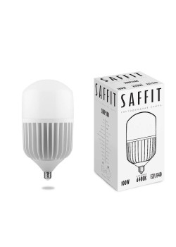 Лампа светодиодная Saffit E27-E40 100W 6400K Цилиндр Матовая SBHP1100 55101