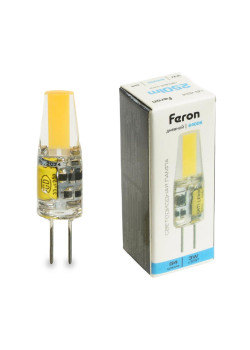 Лампа светодиодная Feron LB-424 G4 3W 12V 6400K 51172