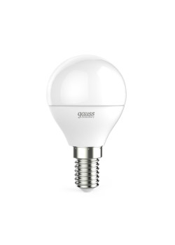 Лампа светодиодная Gauss E14 10W 6500K матовая 53130
