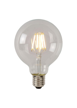Лампа светодиодная Lucide E27 7W 2700К прозрачная 49081/07/60