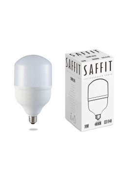 Лампа светодиодная Saffit E27-E40 70W 4000K Цилиндр Матовая SBHP1070 55098