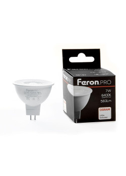 Лампа светодиодная Feron G5.3 7W 6400K матовая LB-1607 38187