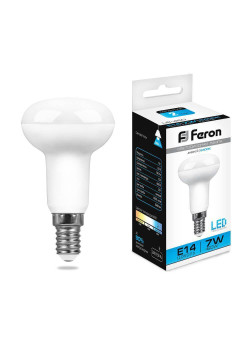 Лампа светодиодная Feron E14 7W 6400K Груша Матовая LB-450 25515