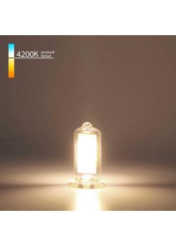 Лампа светодиодная Elektrostandard G4 3W 4200K прозрачная BLG417 a058838
