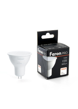 Лампа светодиодная Feron G5.3 10W 2700K матовая LB-1610 38158