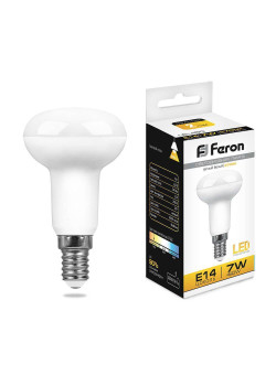 Лампа светодиодная Feron E14 7W 2700K Груша Матовая LB-45025513