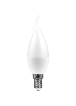 Лампа светодиодная Feron E14 11W 6400K Свеча Матовая LB-770 25952