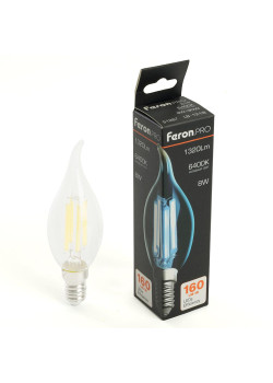 Лампа светодиодная Feron.PRO LB-1218 Свеча на ветру E14 1320LM 8W 175-265V 6400K 51267
