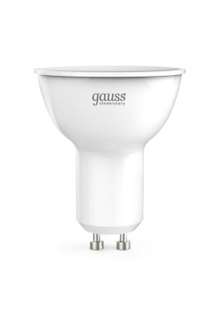 Лампа светодиодная Gauss GU10 9W 3000K матовая 13619