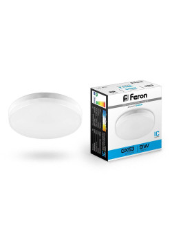 Лампа светодиодная Feron GX53 9W 6400K Таблетка Матовая LB-452 25867