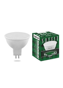 Лампа светодиодная Saffit MR16 GU5.3 9W 4000K Грибок Матовая SBMR1609 55085