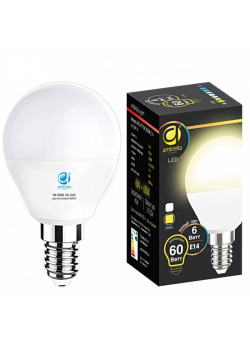 Лампа светодиодная Ambrella light E14 6W 3000K белая 204114