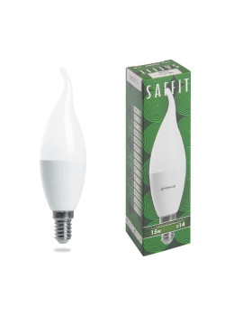 Лампа светодиодная Saffit E14 15W 6400K матовая SBC3715 55208
