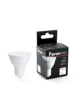 Лампа светодиодная Feron G5.3 10W 4000K матовая LB-1610 38159