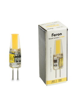 Лампа светодиодная Feron LB-424 G4 3W 12V 2700K 51170