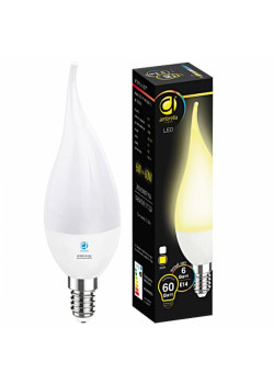 Лампа светодиодная Ambrella light E14 6W 3000K белая 205014