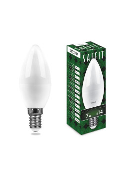 Лампа светодиодная Saffit E14 7W 6400K матовая SBC3707 55169