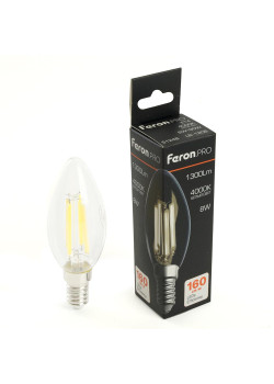 Лампа светодиодная Feron.PRO LB-1208 Свеча E14 1300LM 8W 175-265V 4000K 51248
