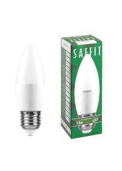 Лампа светодиодная Saffit E27 15W 4000K матовая SBC3715 55206