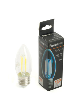 Лампа светодиодная Feron.PRO LB-1208 Свеча E27 1320LM 8W 175-265V 6400K 51243