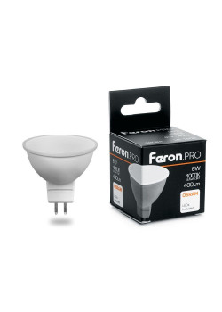 Лампа светодиодная Feron G5.3 6W 4000K Матовая LB-1606 38084